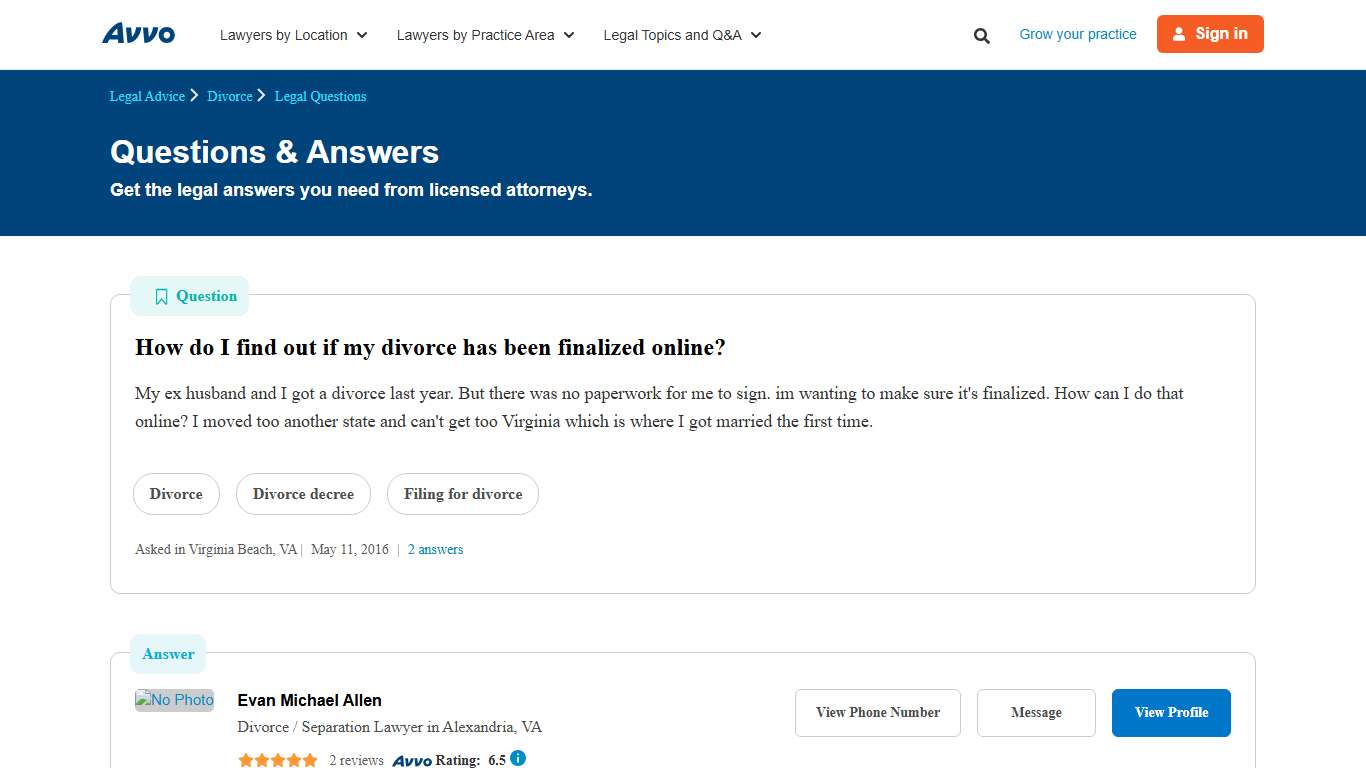 How do I find out if my divorce has been finalized online? - Legal Answers